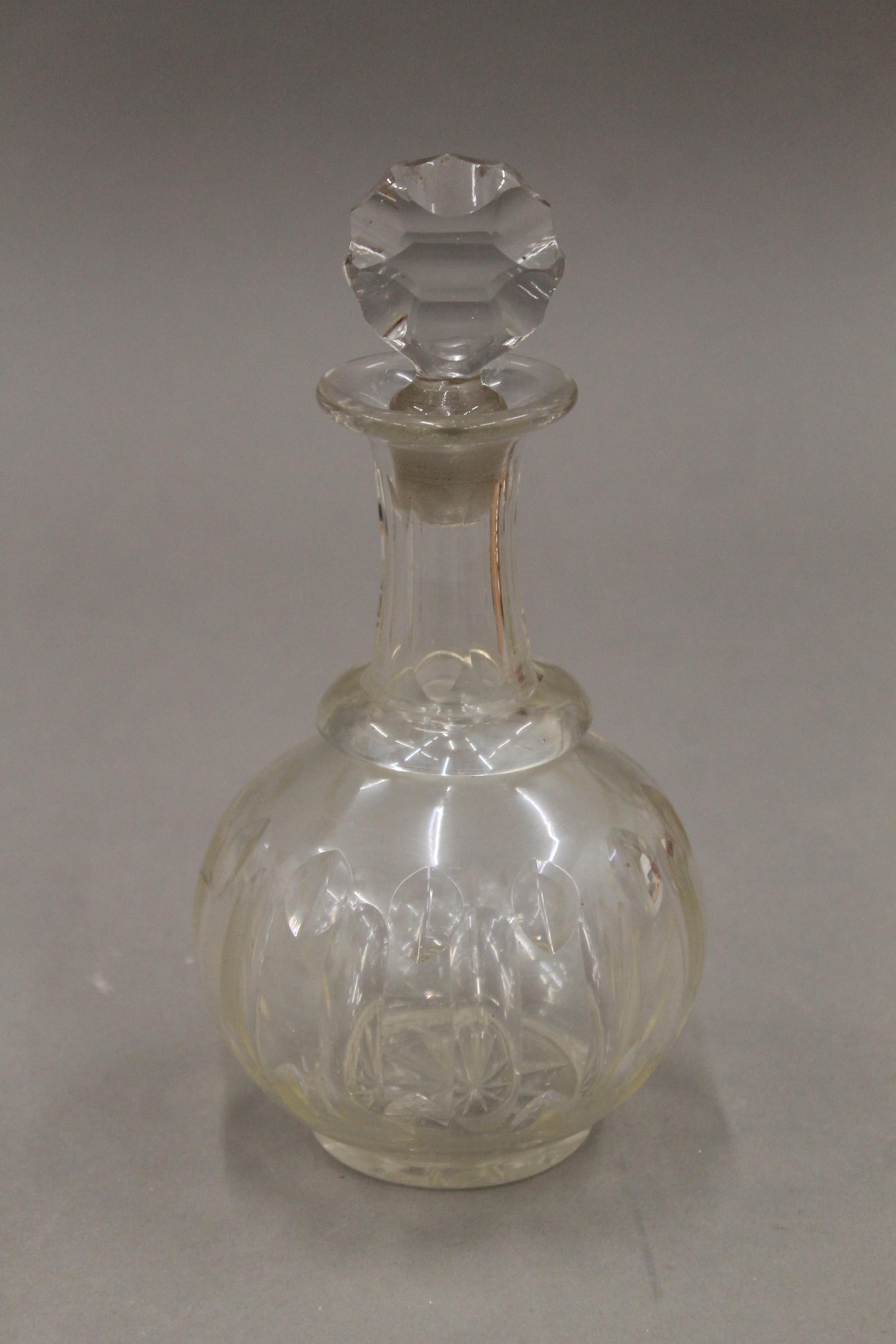 A quantity of various cut glass decanters. - Image 5 of 15