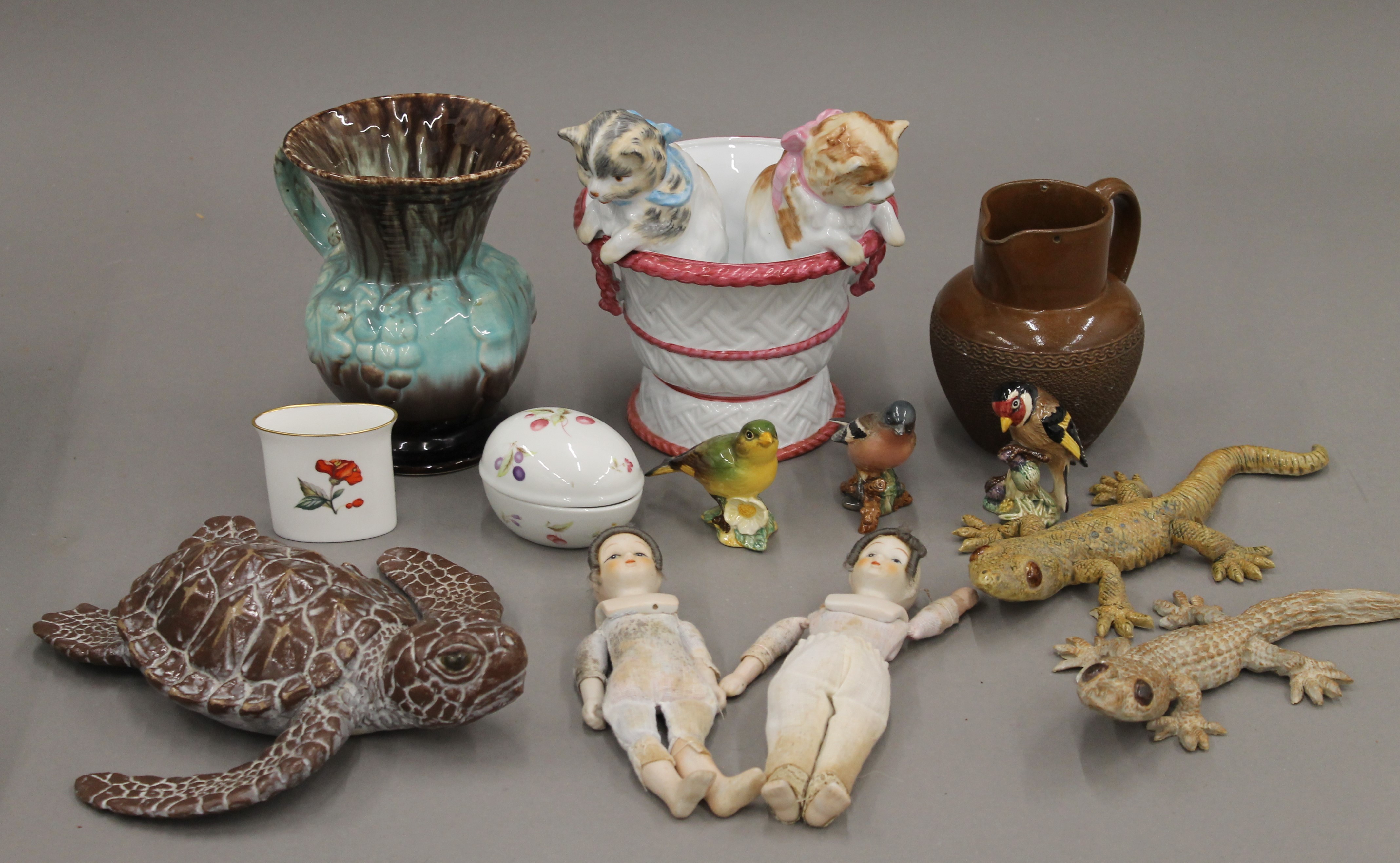 A small quantity of various pottery and porcelain, including Beswick.