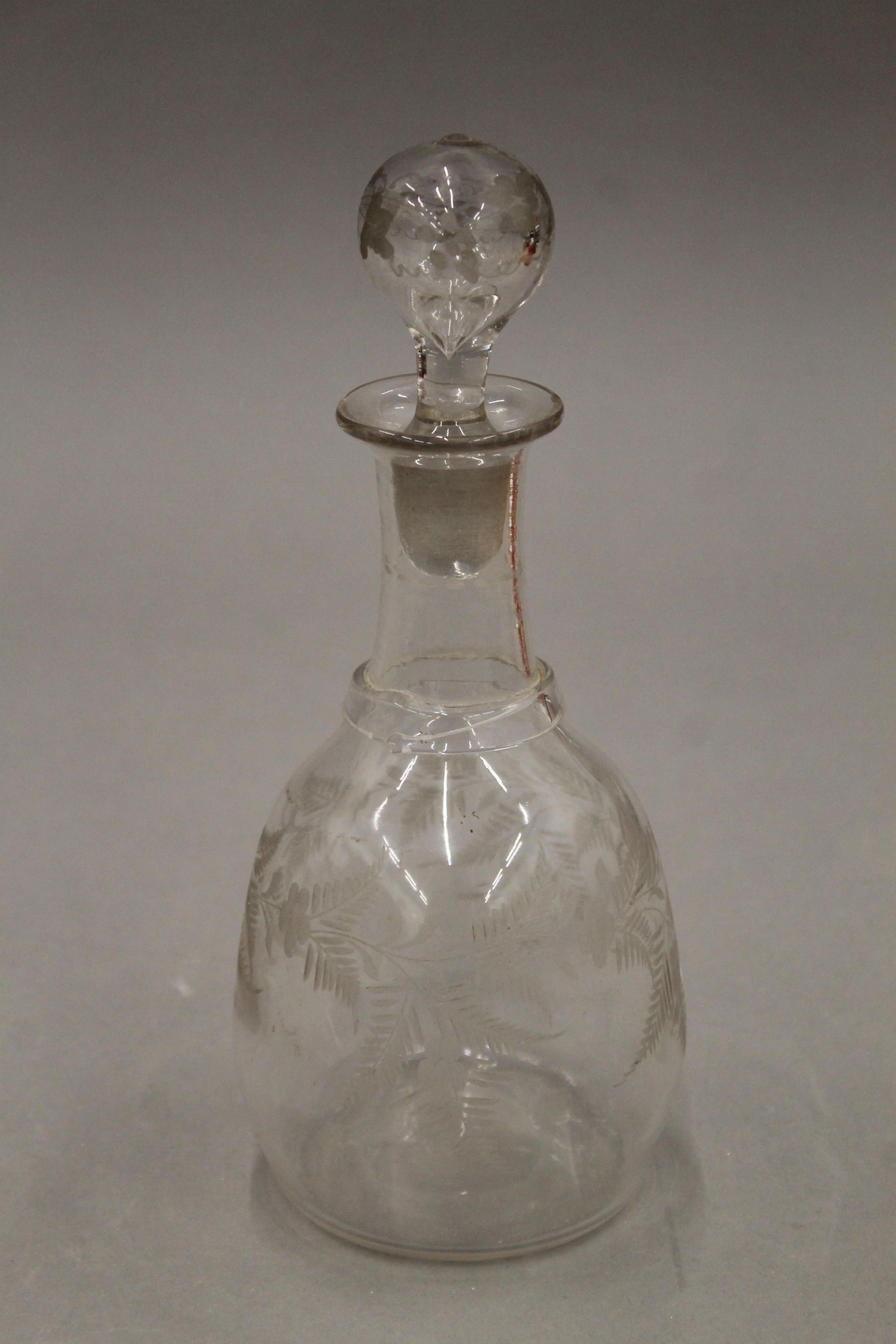 A quantity of various cut glass decanters. - Image 6 of 15