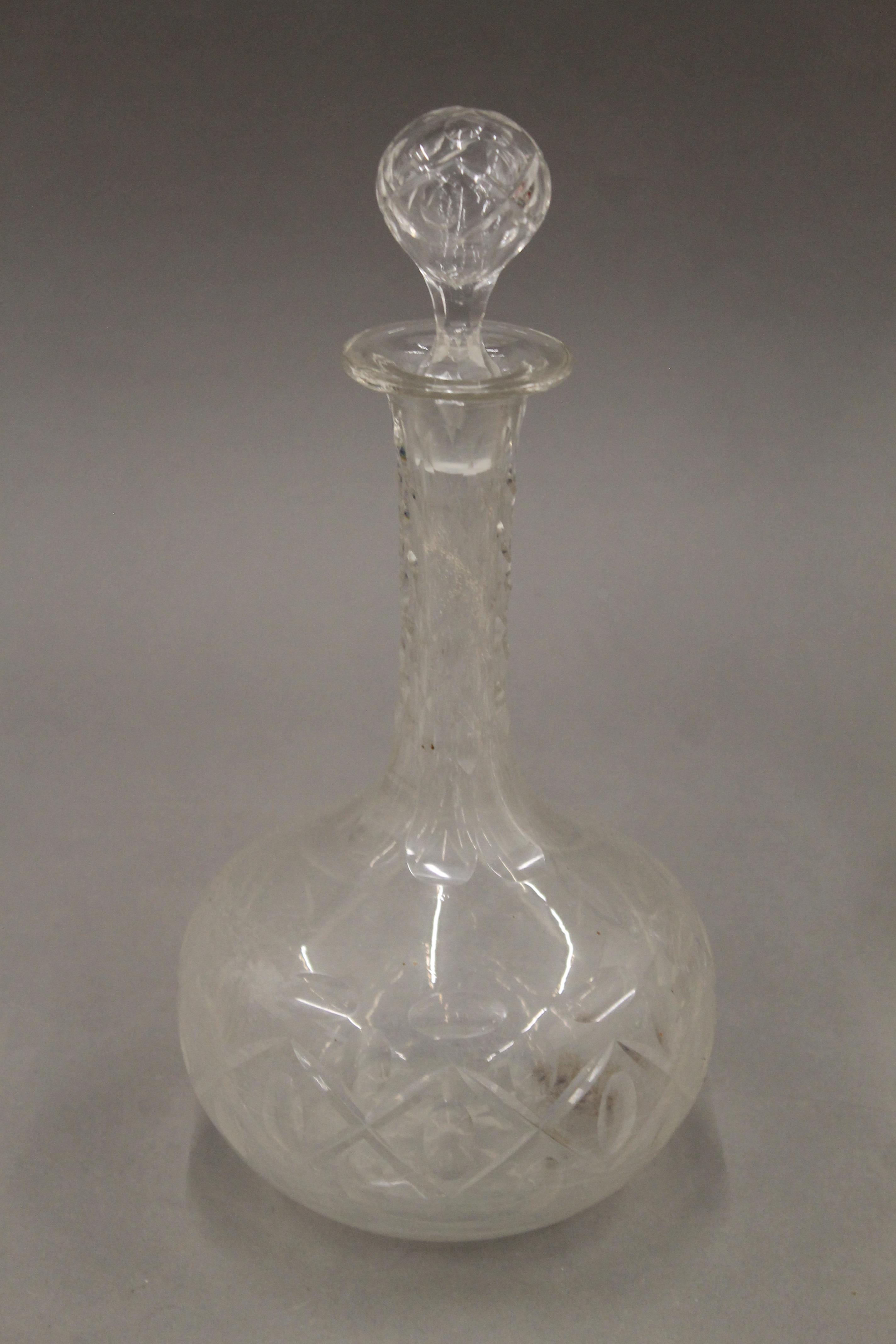 A quantity of various cut glass decanters. - Image 15 of 15