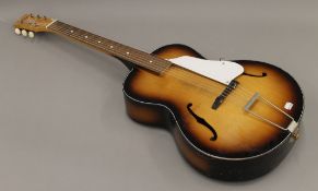 An Egmond arch top guitar