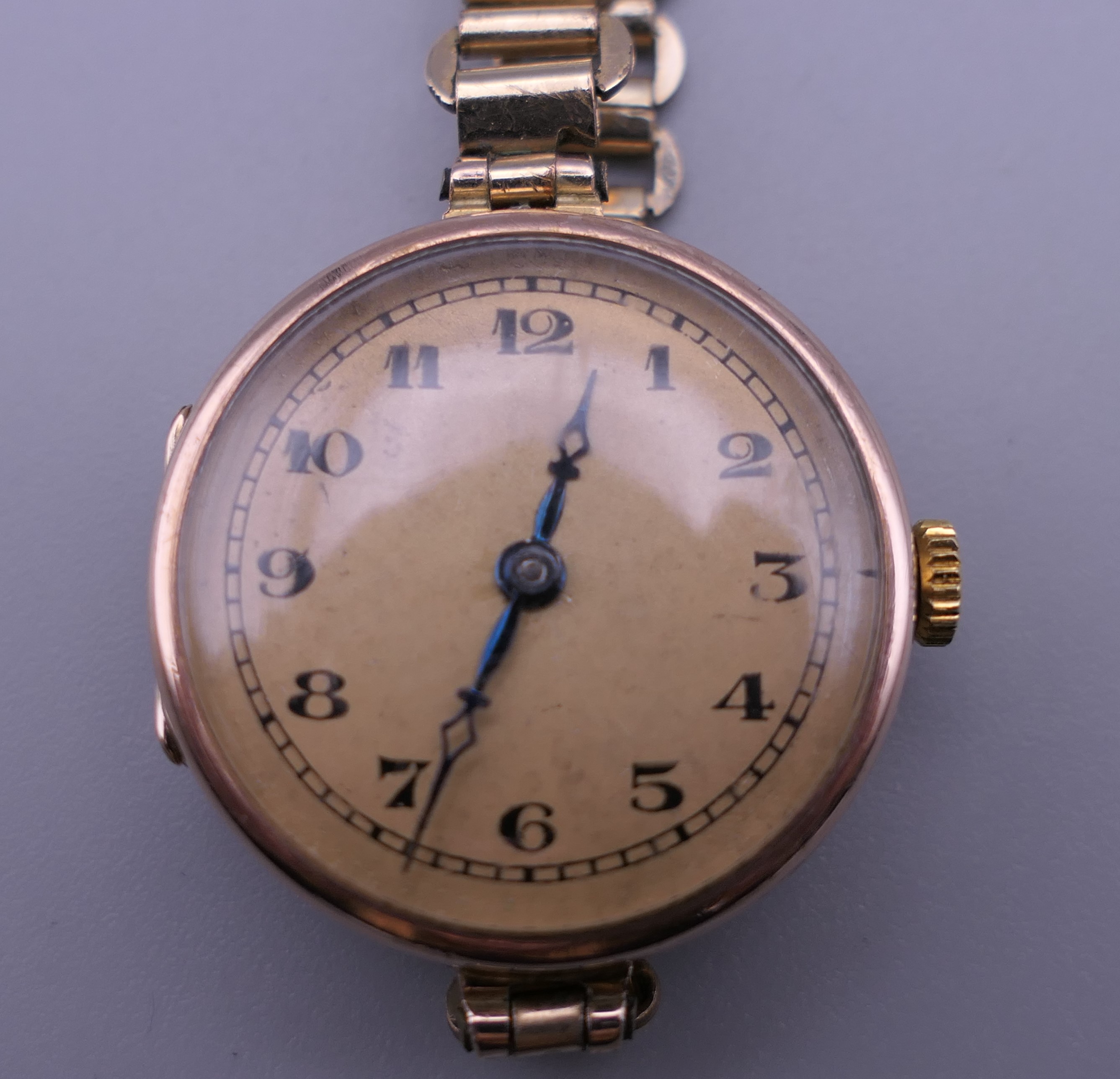 A 9 ct rose gold ladies cocktail watch on a gold plated bracelet, - Image 8 of 13