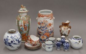 A small quantity of Oriental porcelain.