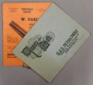 Two 1930's G & S Holloway and W Darlow gun catalogues.