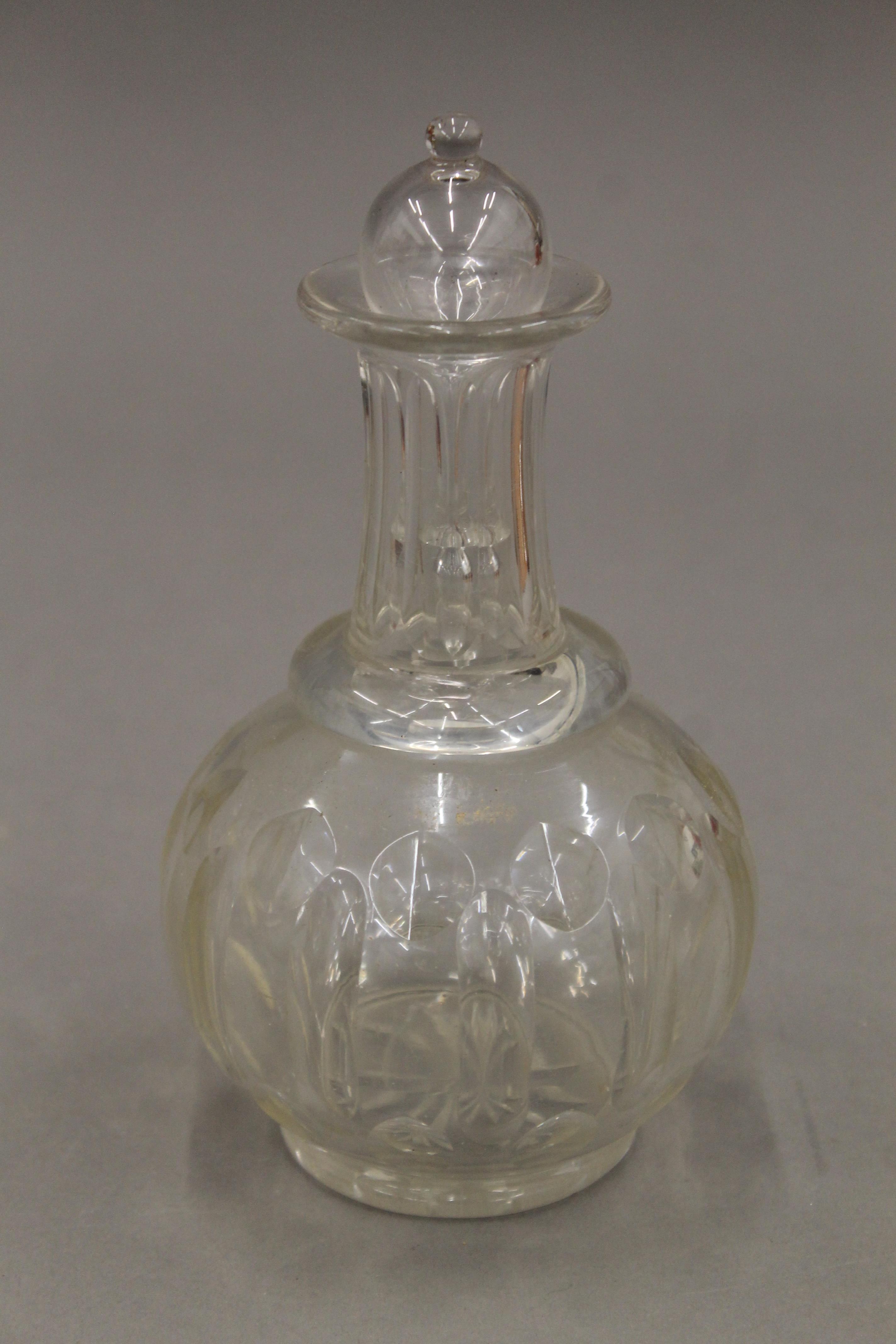 A quantity of various cut glass decanters. - Image 8 of 15