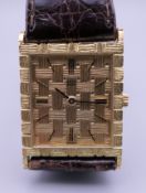 A Vacheron Constantin 18 ct gold wristwatch. 2.5 cm wide overall. 34.7 grammes total weight.