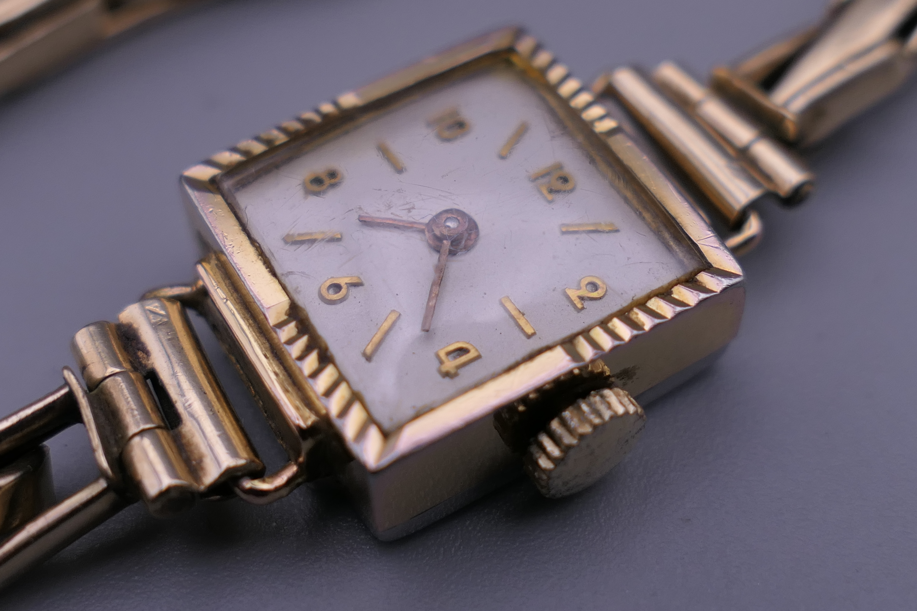 A 9 ct rose gold ladies cocktail watch on a gold plated bracelet, - Image 3 of 13