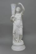 A Parian figure. 69 cm high.