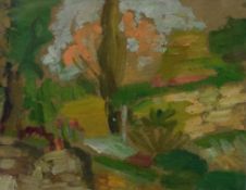 IRINA HALE (born 1932) British, Sunset Light, oil, signed, framed and glazed. 21 x 16.5 cm.