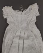 A 1890 Christening gown with an early facsimile as memento mori died 22nd January 1901 (Queen