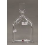 A Swedish Orrefors crystal glass decanter. 27 cm high.