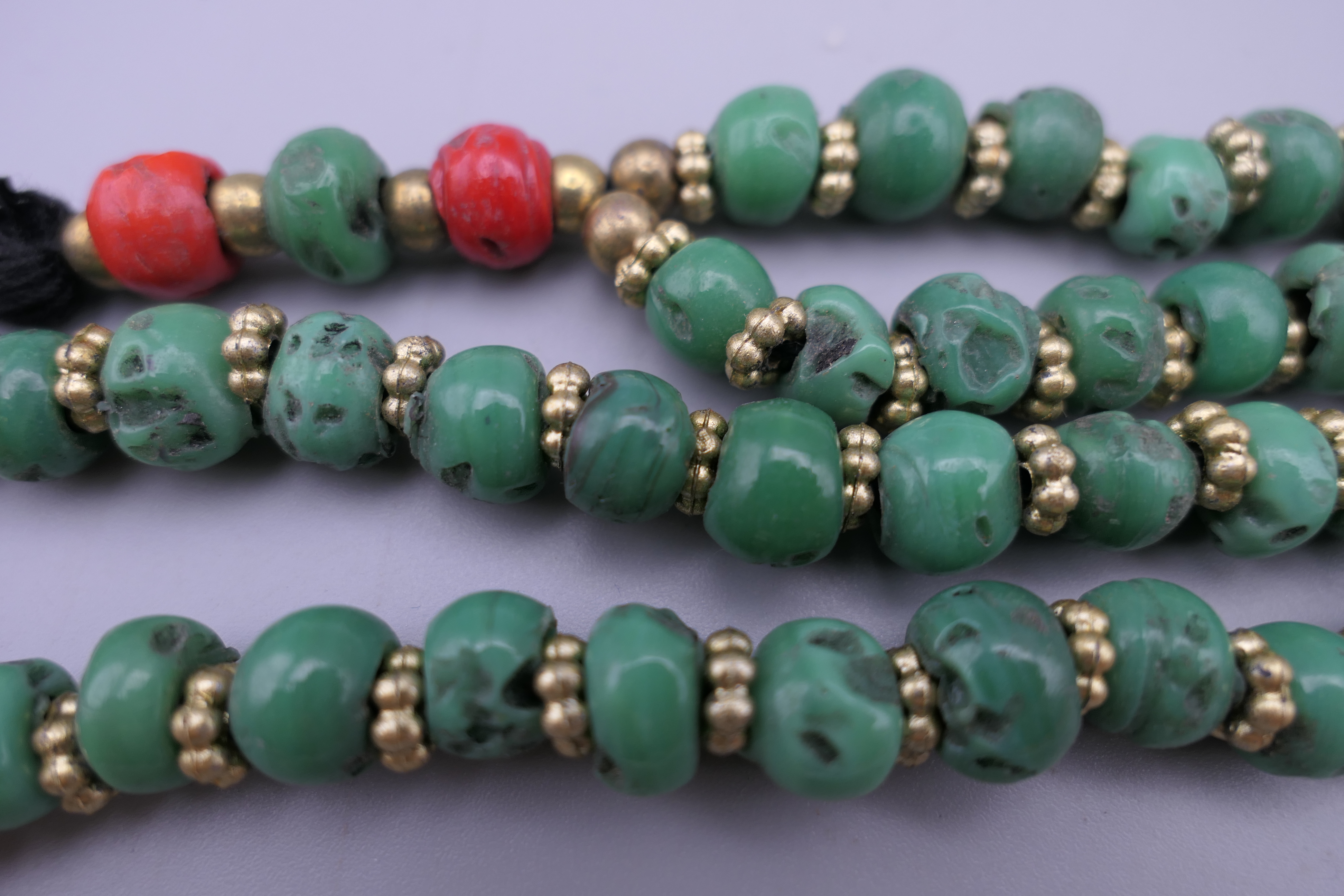 Three sets of beads. The longest 103 cm long. - Image 3 of 7