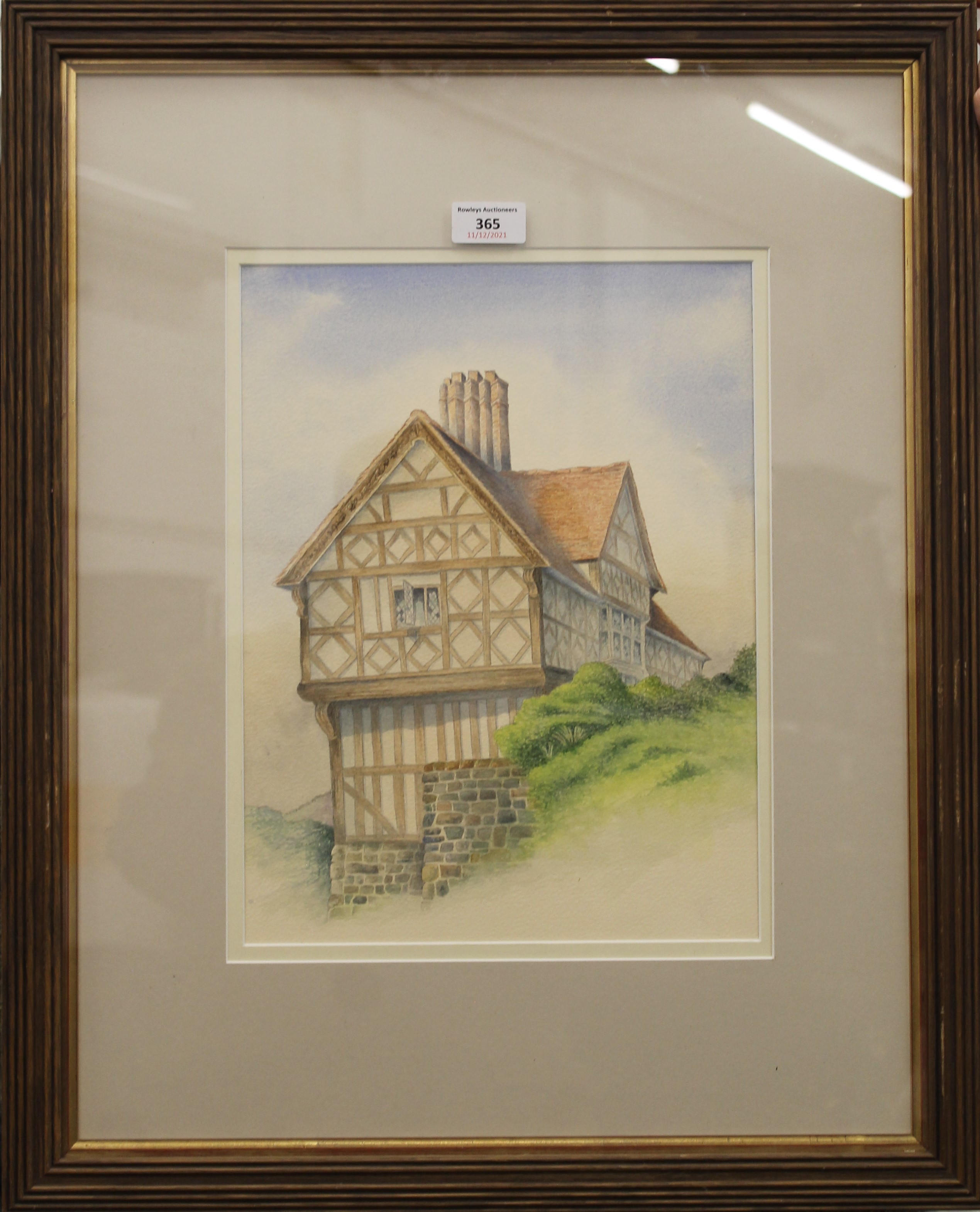 JOHN CORDER, The Gatehouse Stokesay Castle Near Ludlow, watercolour, inscribed, - Image 2 of 2