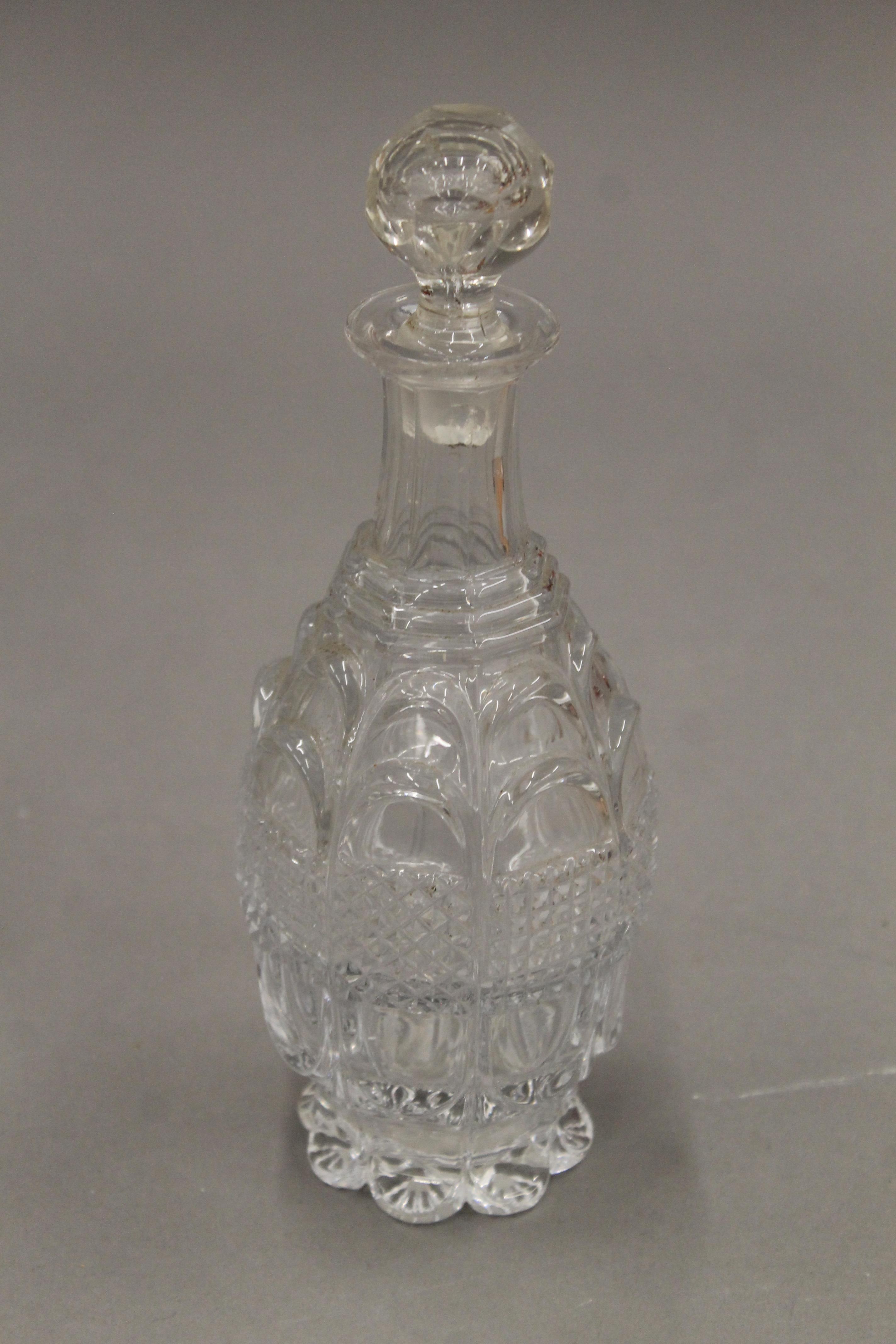A quantity of various cut glass decanters. - Image 4 of 15