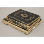 Four late 19th century books of engravings, etc.