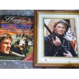 Framed and signed photo of Sean Bean the TV role 'Sharpe' with COA in frame, a "Sharpe's Victory"