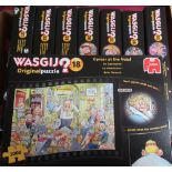 Collection of Wasgij Original 1000pce jigsaw puzzles, unopened, not checked for completeness (8)