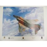 "Alone and Unarmed", 13 Squadron, Gulf War 1991 Limited edition print No. 431/1000 signed by the