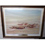 Eric Day, "Desert Storm", ltd. ed. print 897/1000, signed by John Peters and John Nichol who were