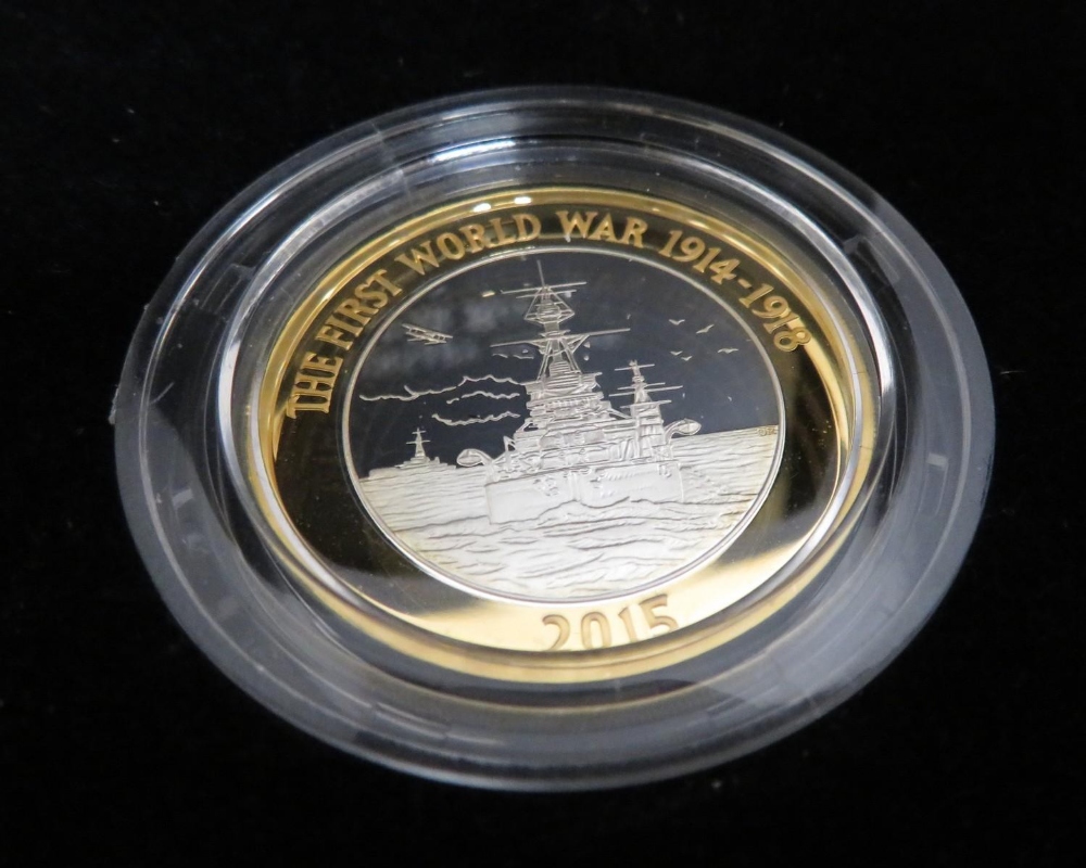 Royal Mint 2015 100th Anniversary of the First World War Navy £2 silver proof coin, IWM A Force as - Image 2 of 4