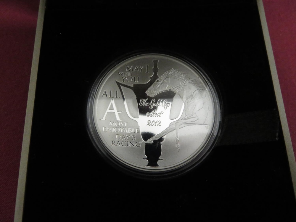 Royal Mint 2012 Cook Is. Queens Diamond Jubilee Royal Ascot 1 dollar Silver Proof Coin, 2011 HRH - Image 2 of 4