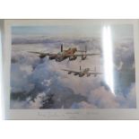 Robert Taylor "Lancaster V.C.s" signed Ltd Ed print by Norman Jackson VC and Phil Reed VC 54.5cm x