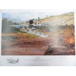 Philip West, "Combat Rescue Douglas Skyraider", ltd. ed. print 118/260, signed by artist, and a