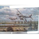 Ronald Wong, "Prelude To Peace", Pathfinder Mosquitos, ltd. ed. print 880/1000, signed by artist,