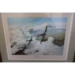 Framed and mounted print "Jewel of Eagles" by Robert Taylor, signed by the Artist (60cm x 74cm)
