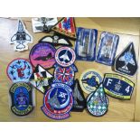 Large quantity of military patches including Phantom, Team Tornado, Phantom badges, stickers etc,