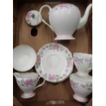 Mid 20th C Foley floral pattern Tea for Two tea set