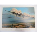 Robert Taylor "Canberras over Cambridgeshire" signed by the artist Limited Edition print 435/1000