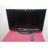 Panasonic Viera colour television with remote control