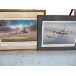 Robert Gauld-Galliers "Inbound in tack" ltd. ed. 293/600, a print of a returning B17 Bomber, and