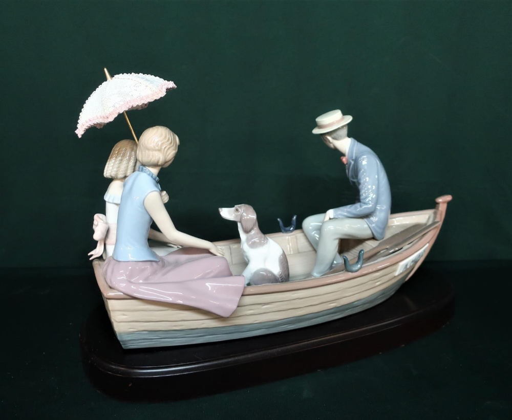 Lladro figurine 5343 "Love Boat" Limited Edition Number 1419/3000, in original box. H20cm, including - Image 2 of 4