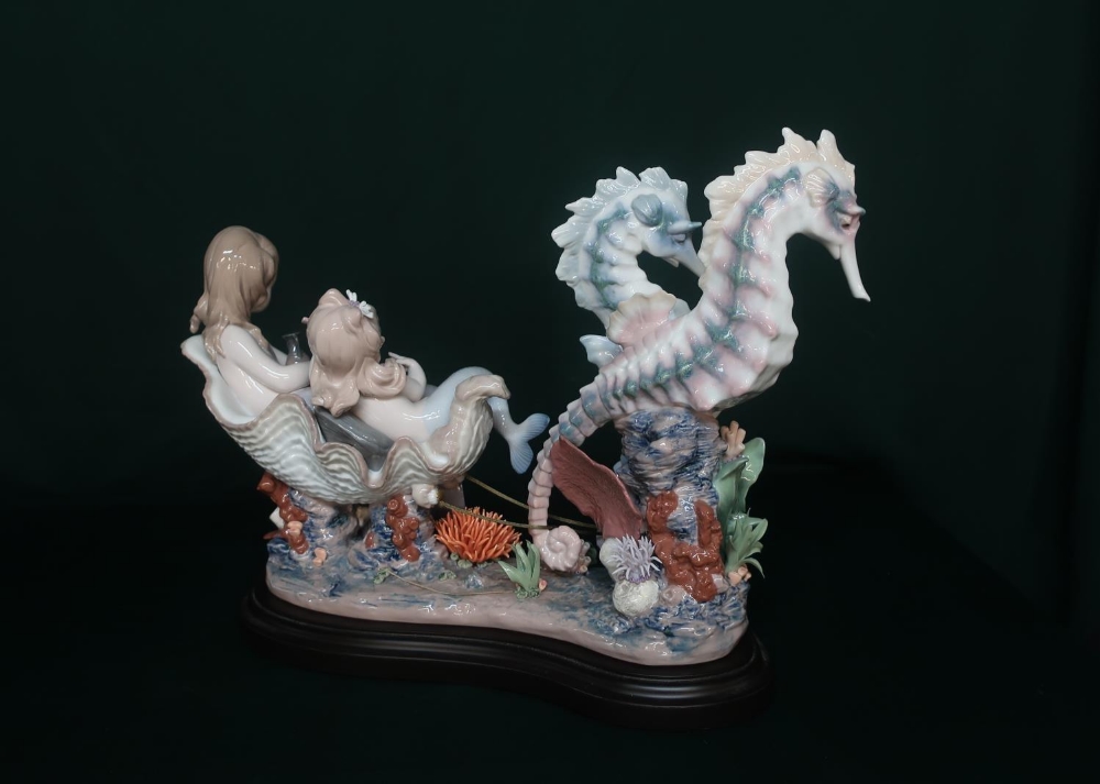 Lladro figurine 6929 "Underwater Journey" Limited Edition Number 200/1000, in original box with - Image 4 of 4