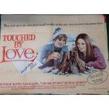 Cinema foyer posters "Touched By Love", "Tootsie" printed in England by W.E. Berry LTD. Bradford, "
