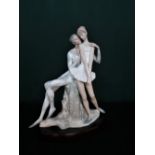 Lladro figurine 1017 ''Idyl'' including base, H36cm.