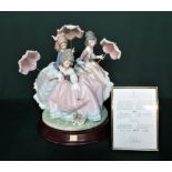Lladro figurine 1492 "Three Sisters" Limited Edition Number 1761/3000, in original box with signed