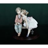 Lladro figurine 7635 "Ten And Growing" H19cm, including base.