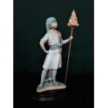 Lladro figurine 1400 "Valencian Boy" H29cm, including base.
