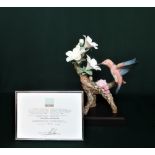 Lladro Privilege figurine 8117 "Hummingbird" Limited Edition Number 595/1000, in original box with