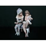 Lladro figurine 5844 "Flirtatious Jester" in original box, H26cm.