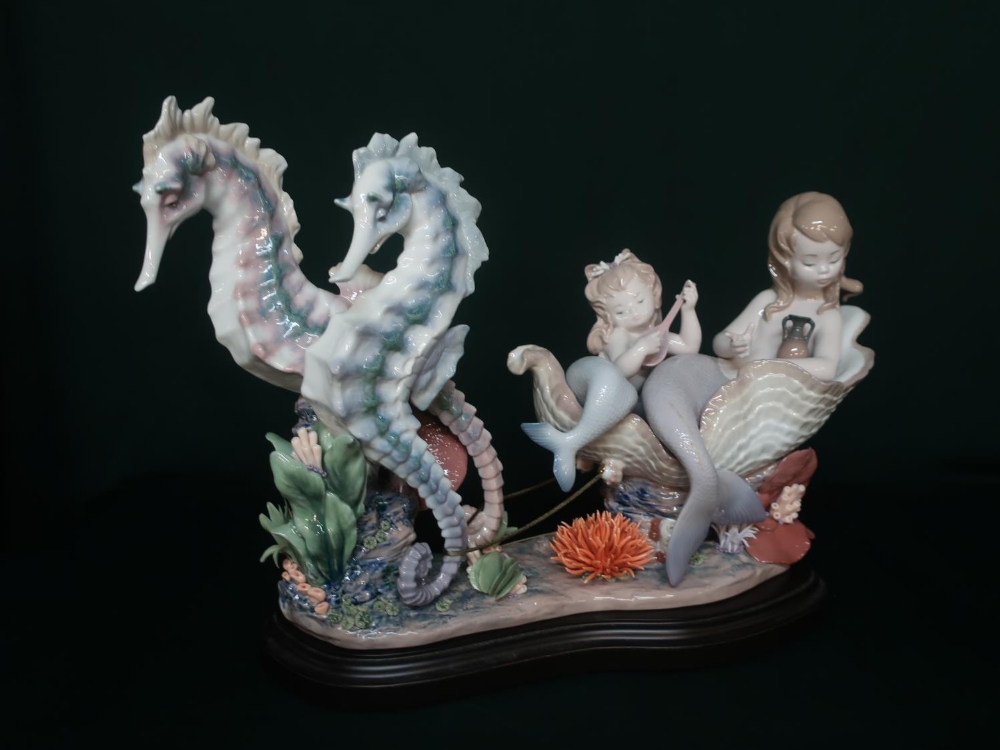 Lladro figurine 6929 "Underwater Journey" Limited Edition Number 200/1000, in original box with - Image 3 of 4