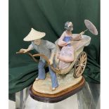Lladro figurine 1383 “A Ride In China”. H28cm, including base.