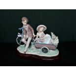 Lladro figurine 5958 "Country Ride" in original box. H27cm, including base.