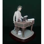 Lladro figurine 1815 "Young Beethoven", Limited Edition Number 1358/2500, in original box with
