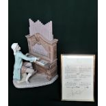 Lladro figurine 1801 "Young Bach" Limited Edition Number 2327/2500, in original box with signed