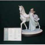 Lladro figurine 1908 "Afternoon Companions" Limited Edition Number 54/1000, in original box with