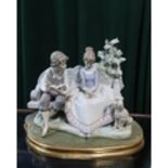Lladro figurine 5442 "Poetry of Love". H22cm, including base.